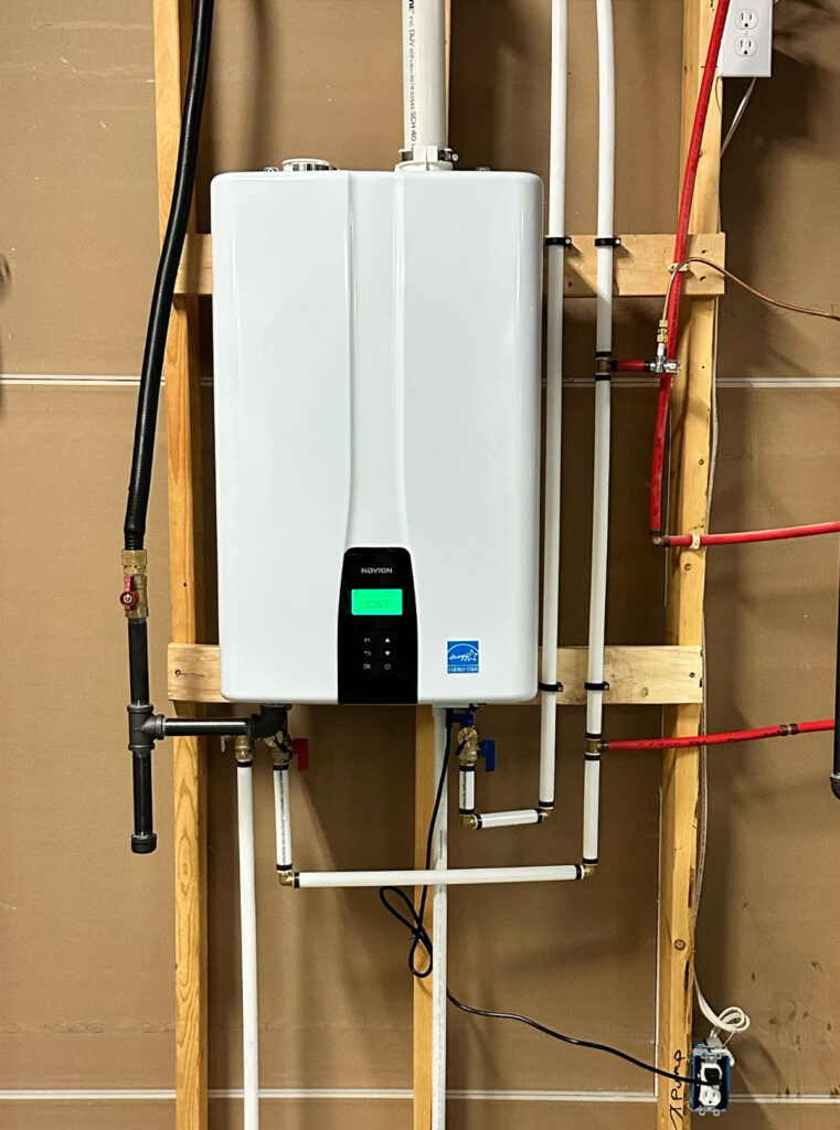 tankless water heater installation