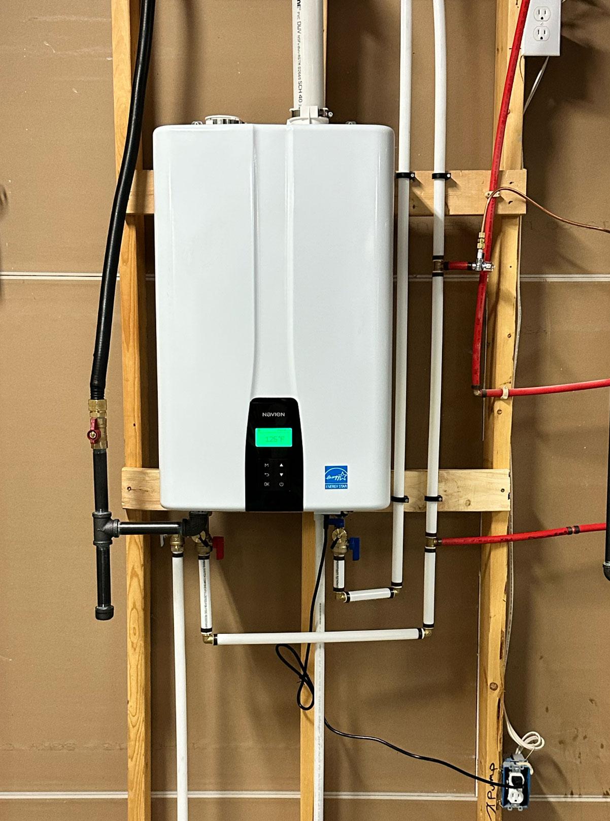 tankless water heater installation